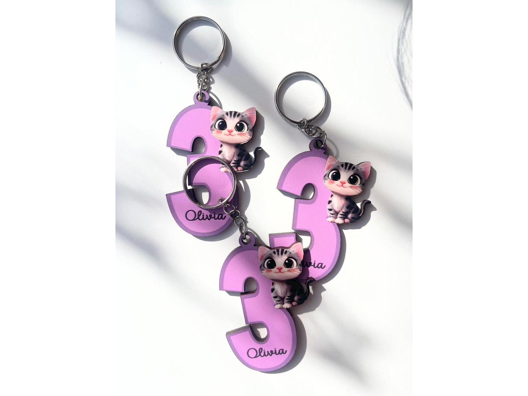 LLAVERO LETRAS/ NUMERO SIMPLE