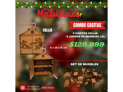CASITA VALIJA X 5 UNIDADES