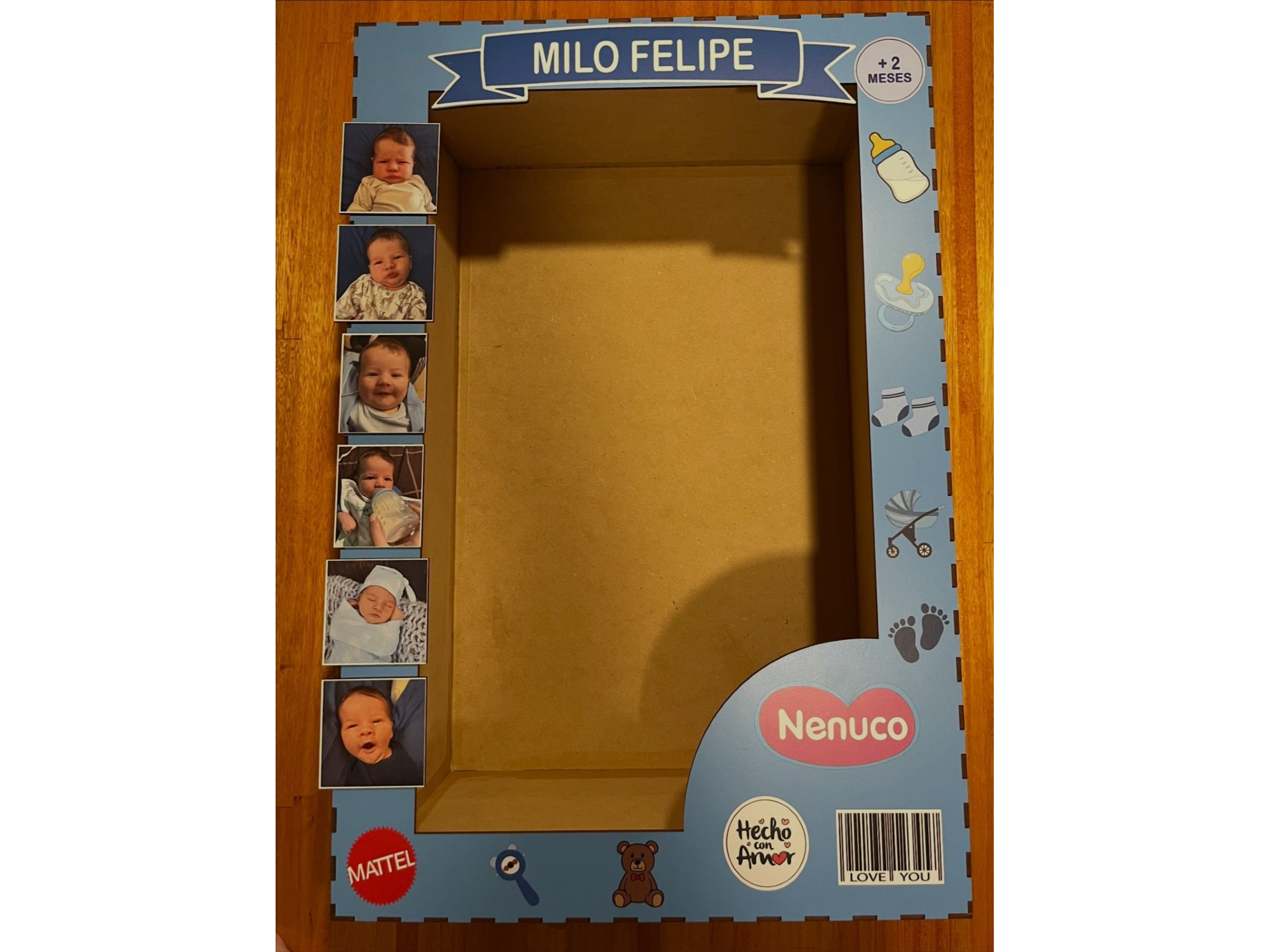 CAJA 60 X 40 X 25 TAPA CON VINILO PERSONALIZADA