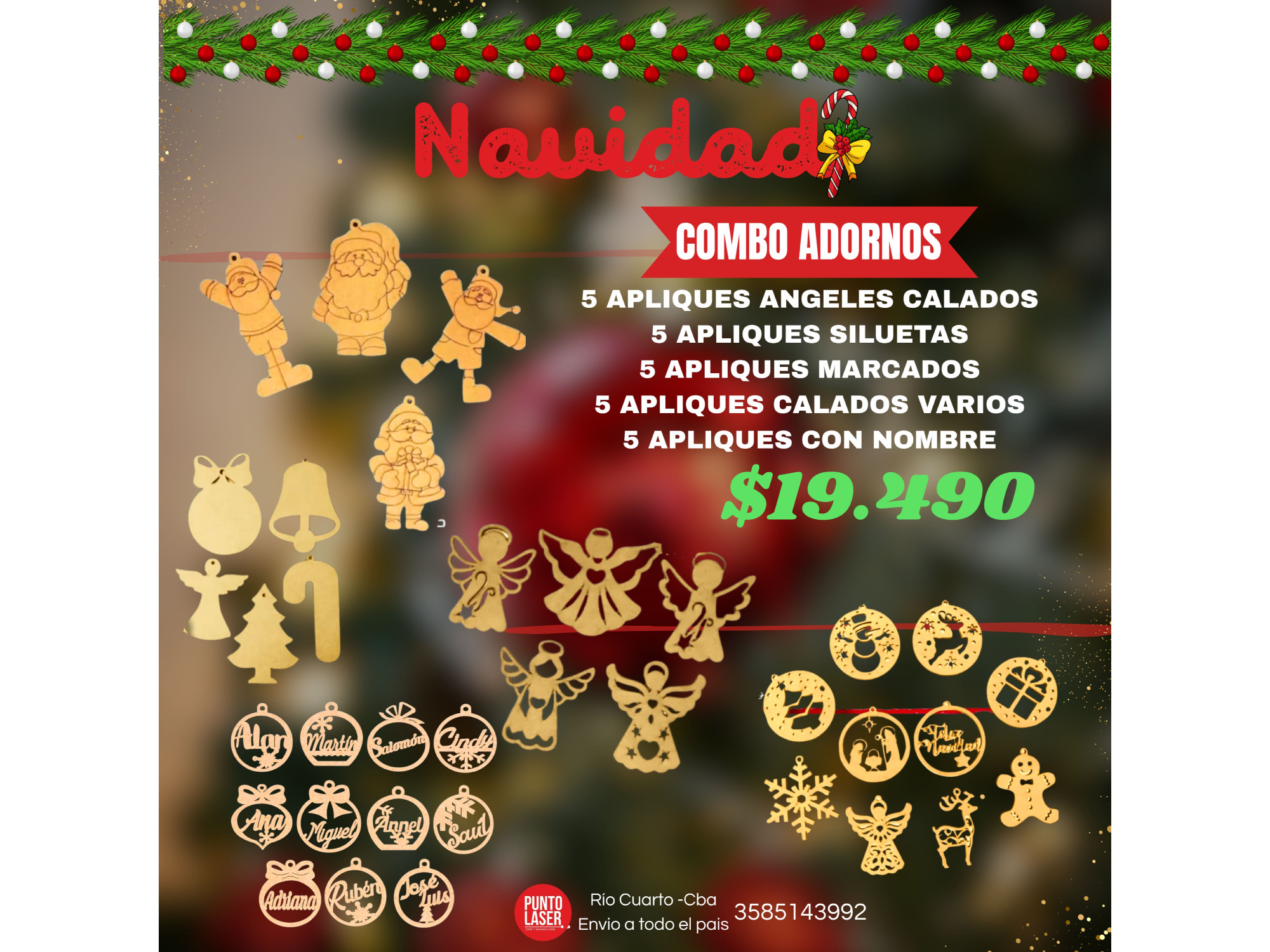 COMBO ADORNOS SURTIDOS + PERSONALIZADO