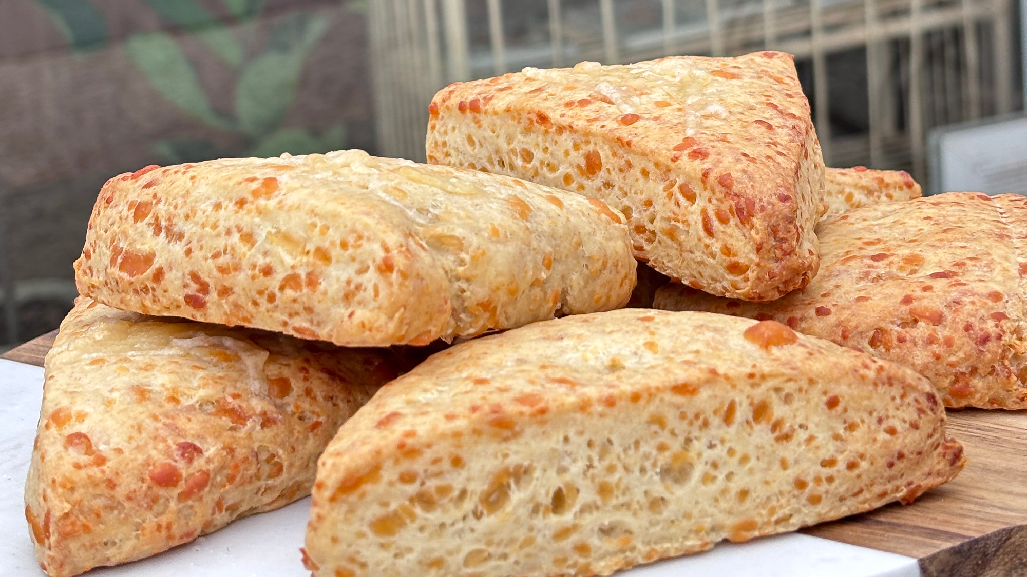 Scones orgánicos de queso