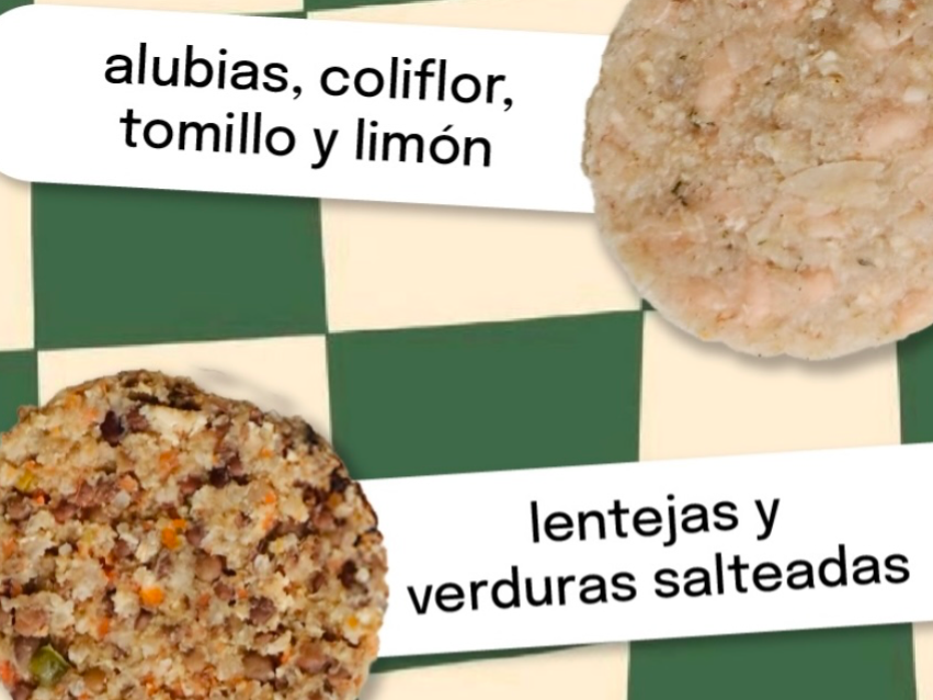 Burguers veggies OVEJA NEGRA : lentejas y verduras x 4 .