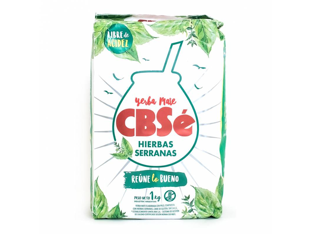 Yerba Mate CBSe Hierbas Serranas 1 kg