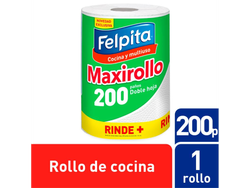 Rollo de Cocina Felpita Maxirollo 1 unid 200 paños