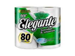 Papel Higiénico Elegante Hoja Simple 80 m 4 un