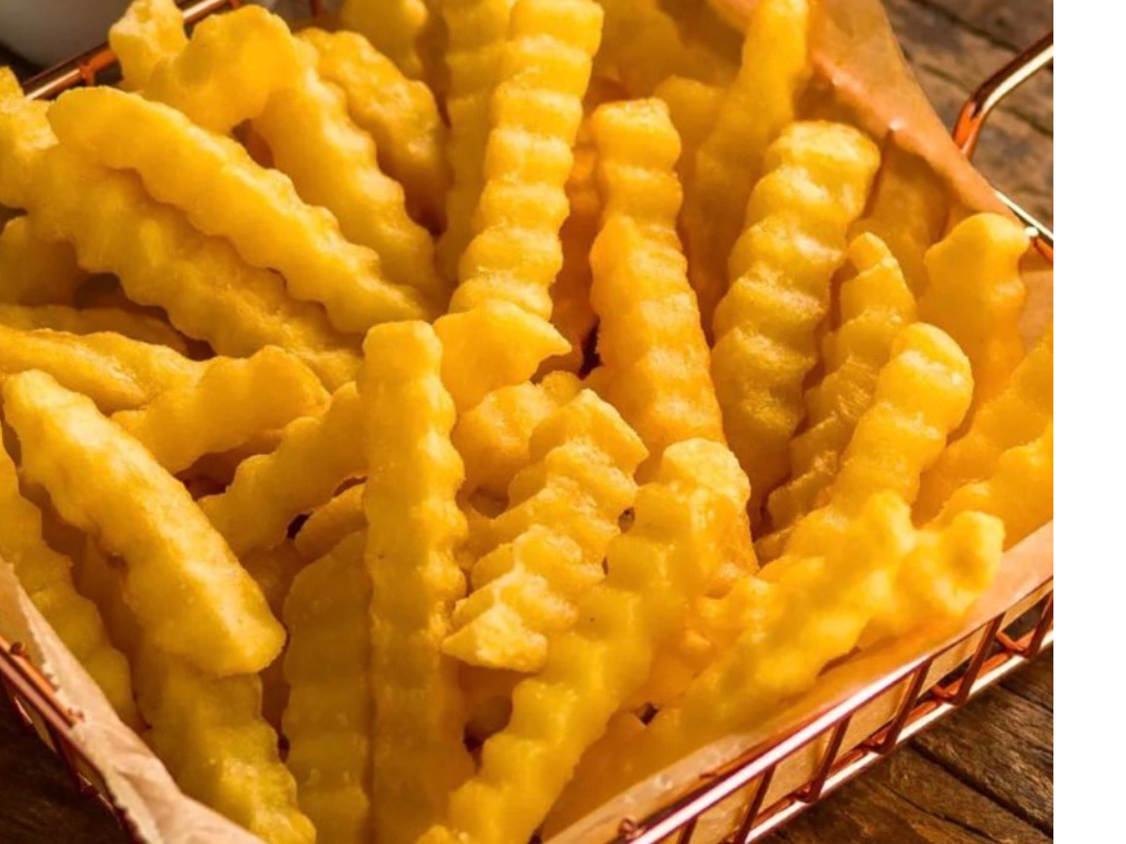 Papas crinkle chicas