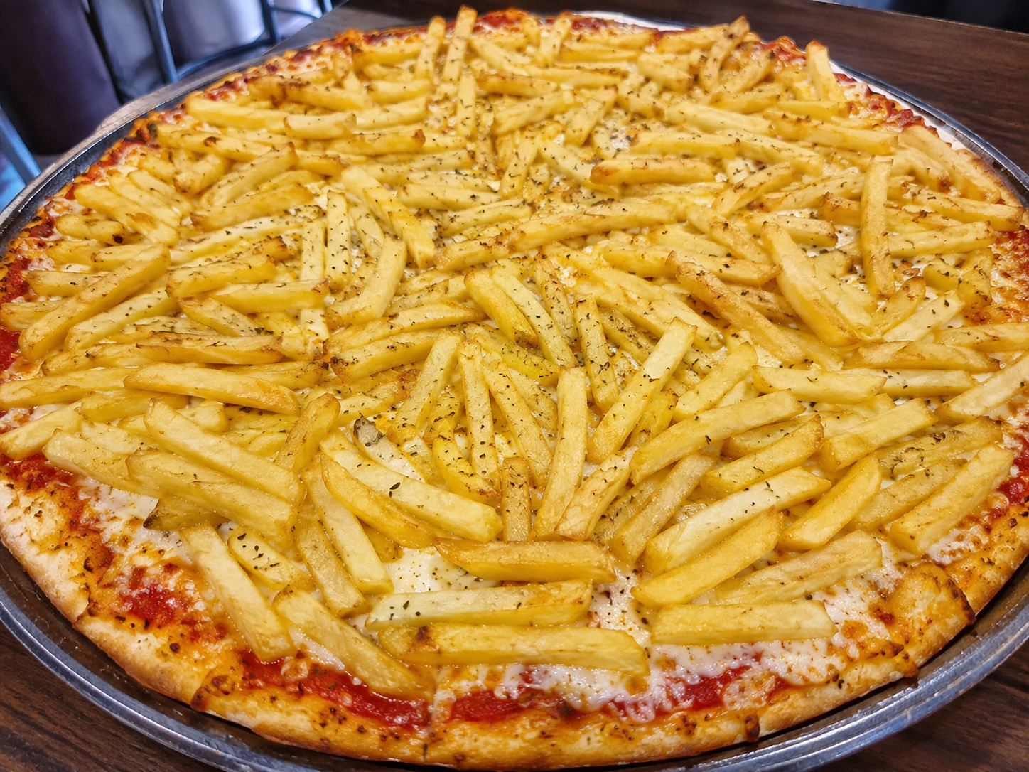 Pizza con papas
