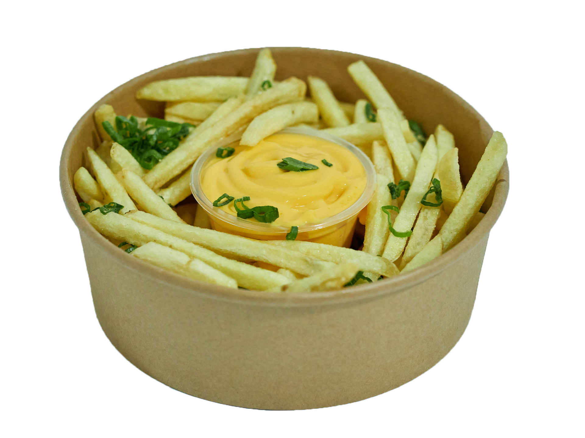 Papas Fritas (QUESO Y CEBOLLIN)