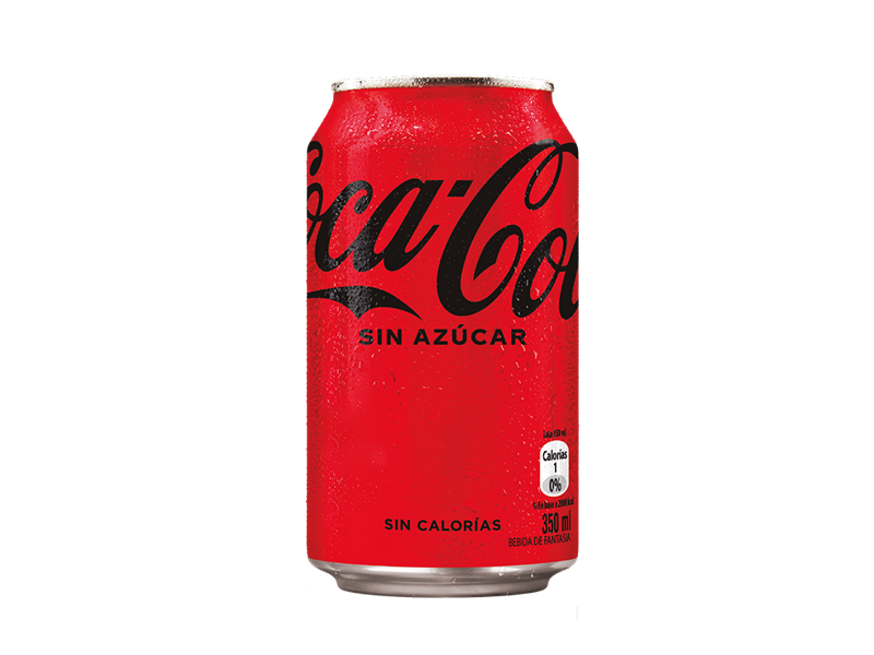 Bebida coca cola lata