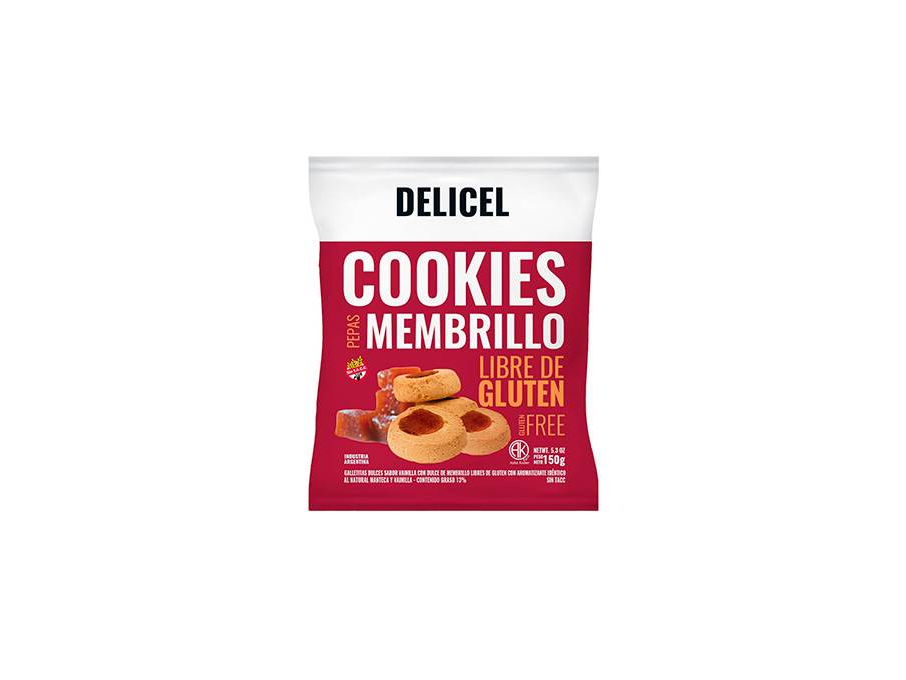 COOKIES PEPAS MEMBRILLO SIN TACC(DELICEL)