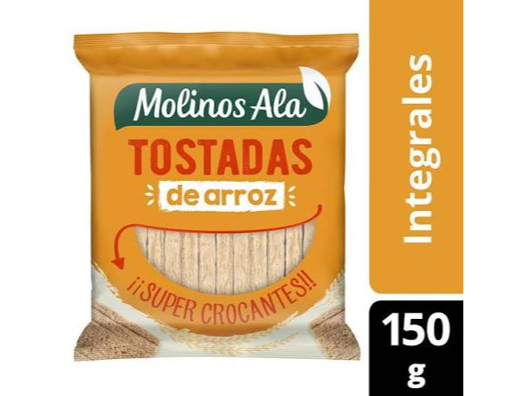 TOSTADAS DE ARROZ INTEGRAL (SIN SAL / CON SAL)(Molinos Ala)