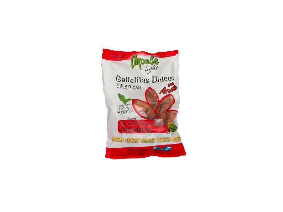 GALLETITAS DULCES SIN AZUCAR (C/STEVIA) ARANDANOS(Marbe Light)