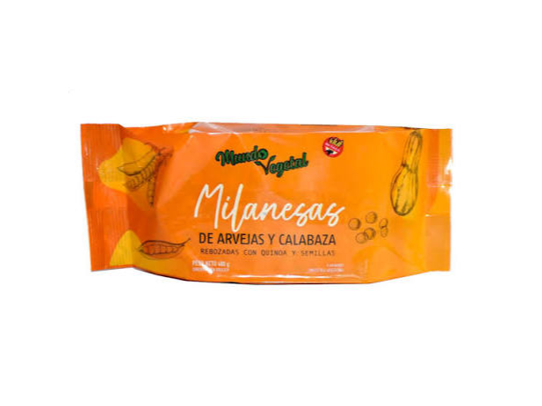 MILANESA DE CALABAZA Y ARVEJAS(Mundo Vegetal)