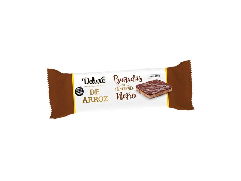 GALLETAS DE ARROZ BAÑADA EN CHOCO NEGRO(Deluxe)