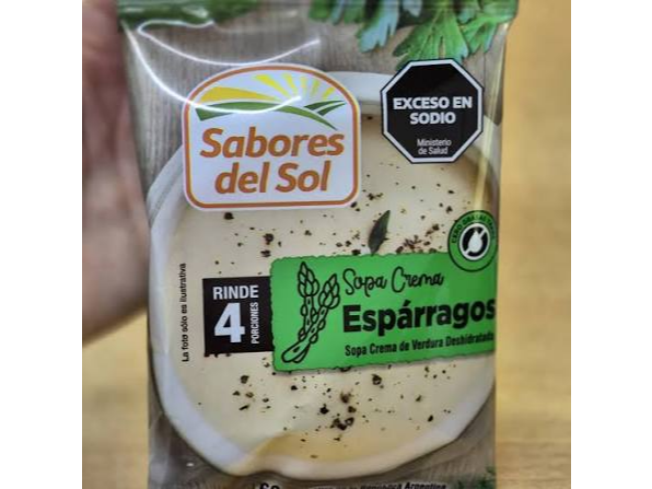 SOPA CREMA DE ESPARRAGO(Sabores del Sol)