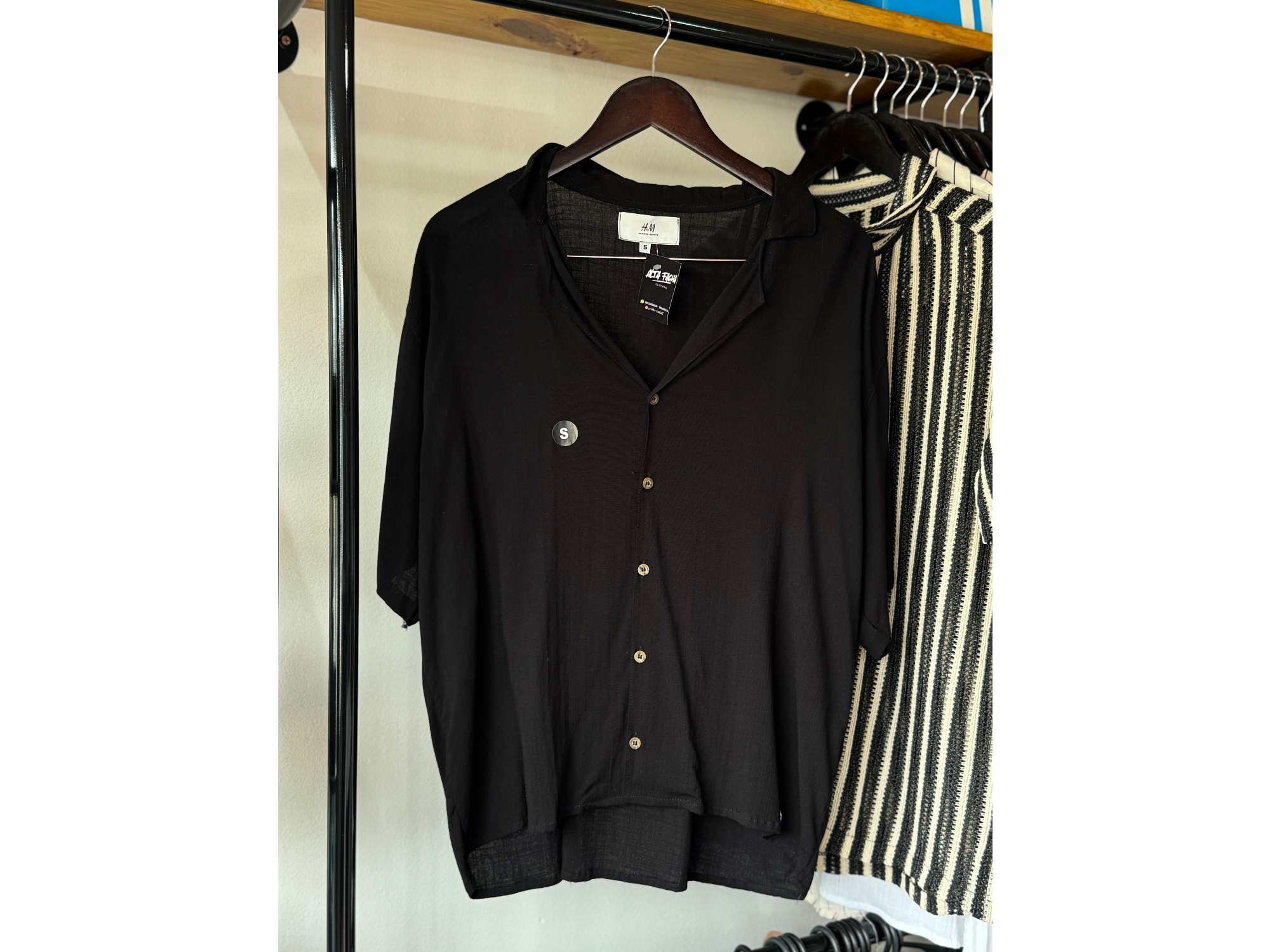 Camisa Lino (Negra)