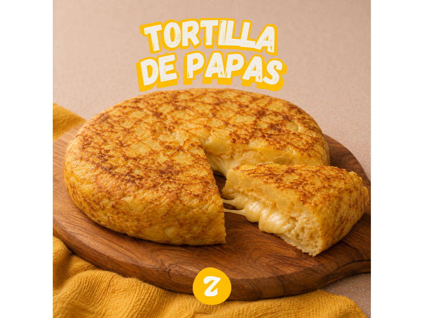 Tortilla de papa rellena