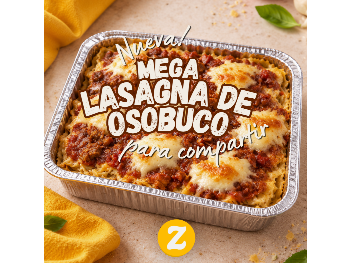 LASAGNA DE OSOBUCO DESMECHADO PARA DOS
