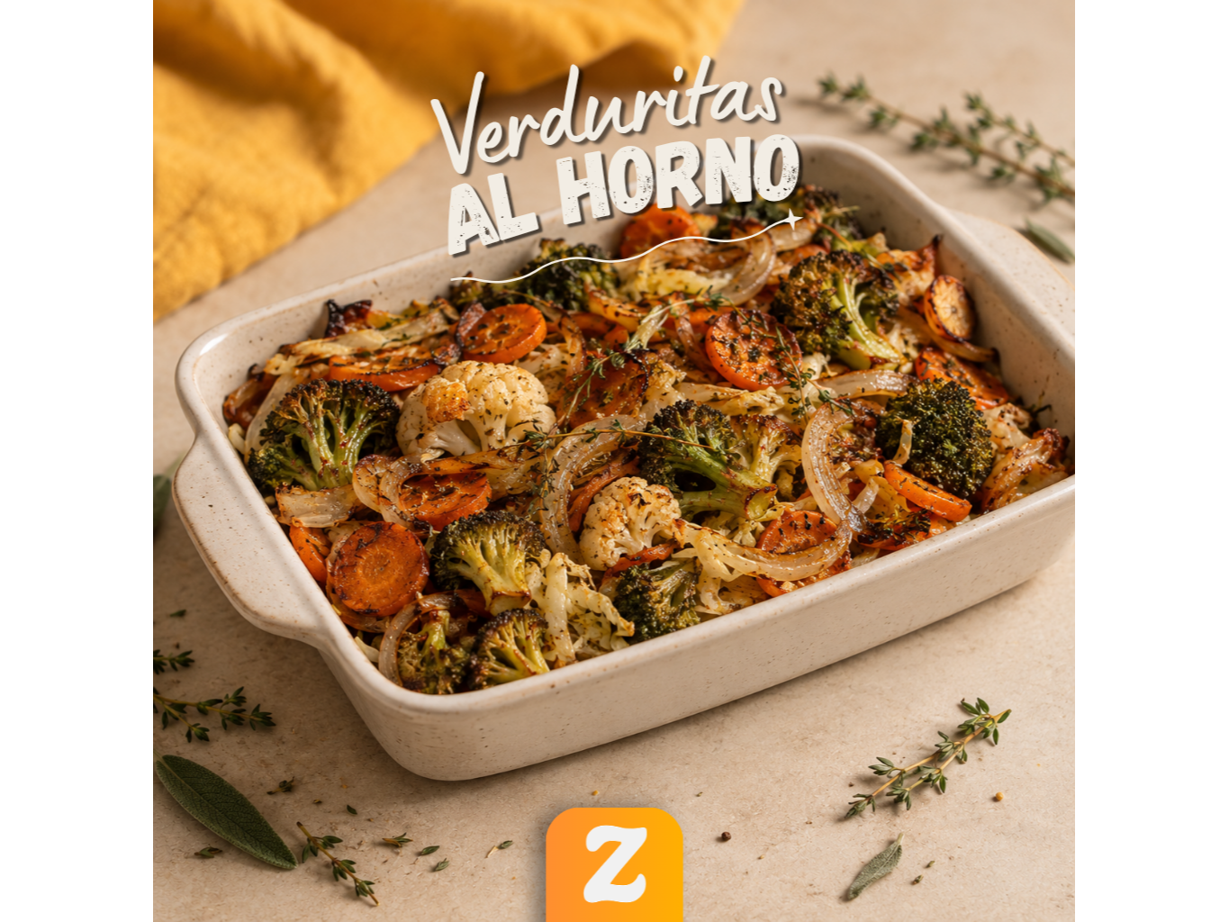 Verduritas al horno