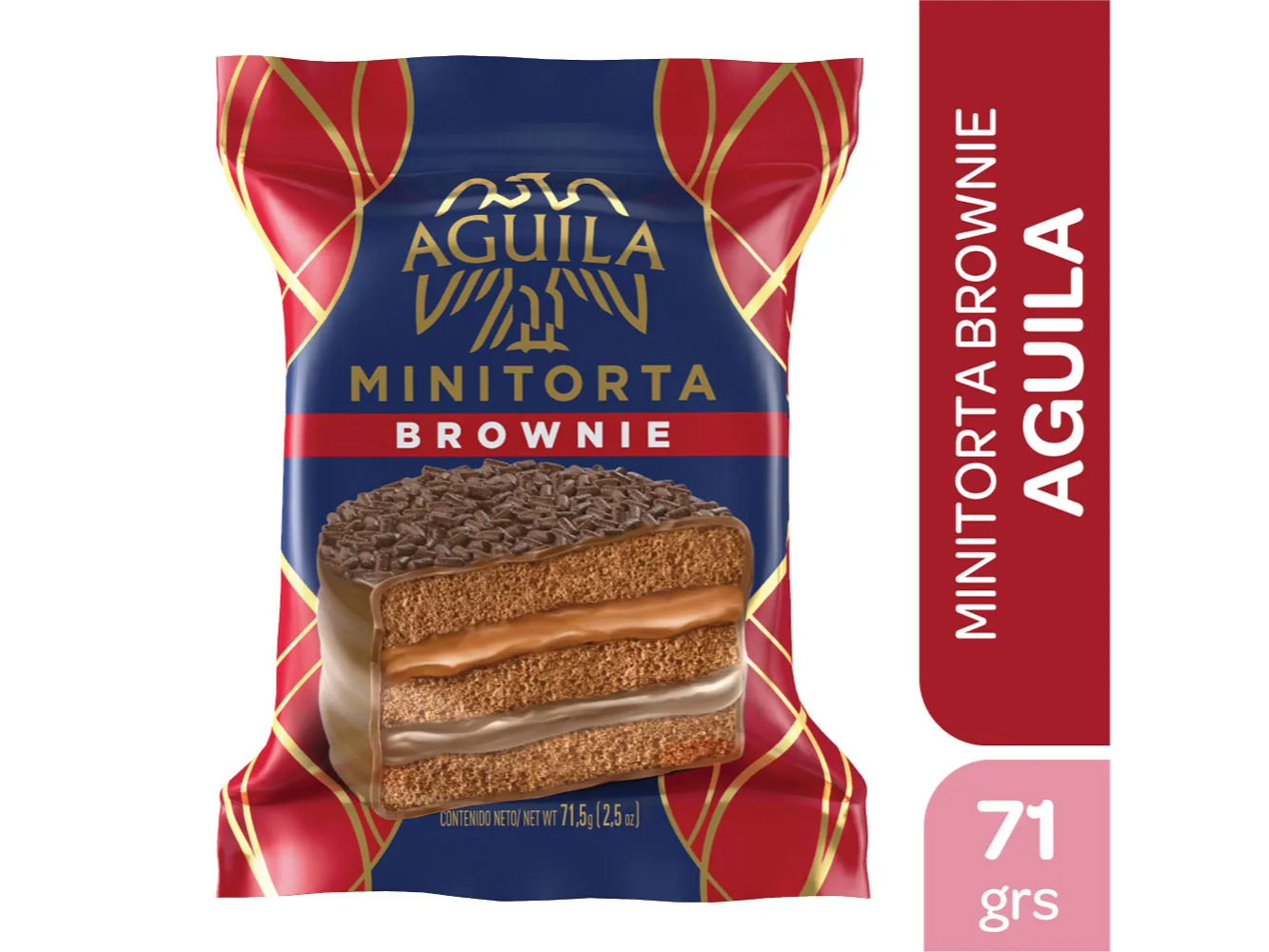 Alfajor Mini Torta Brownie Aguila 71g