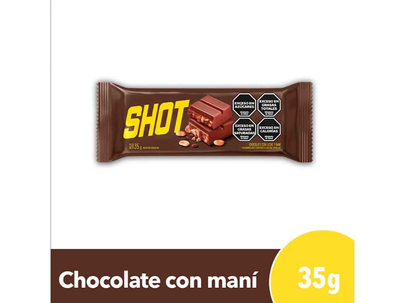 CHOCOLATE SHOT CON MANÍ 35 GR
