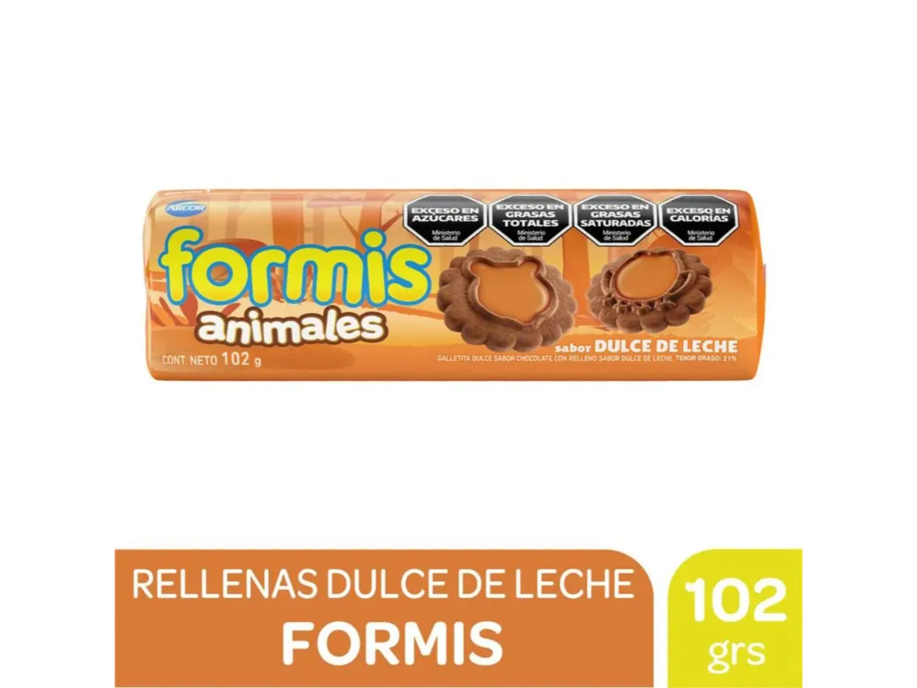 GALLETITAS FORMIS CHOCOLATE - DULCE DE LECHE X 102gr