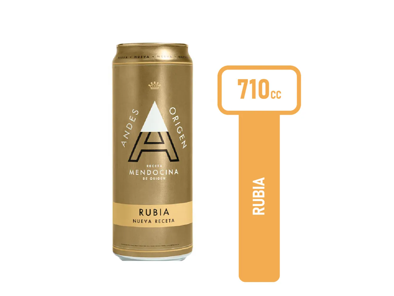 Cerveza Rubia Andes Origen 710 Ml