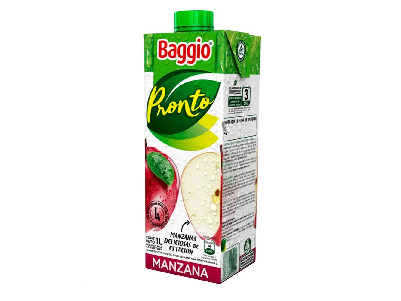 Baggio Pronto Jugo de Manzana, 1 l