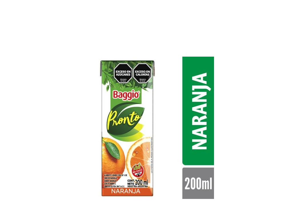 BAGGIO PRONTO Naranja 200ml