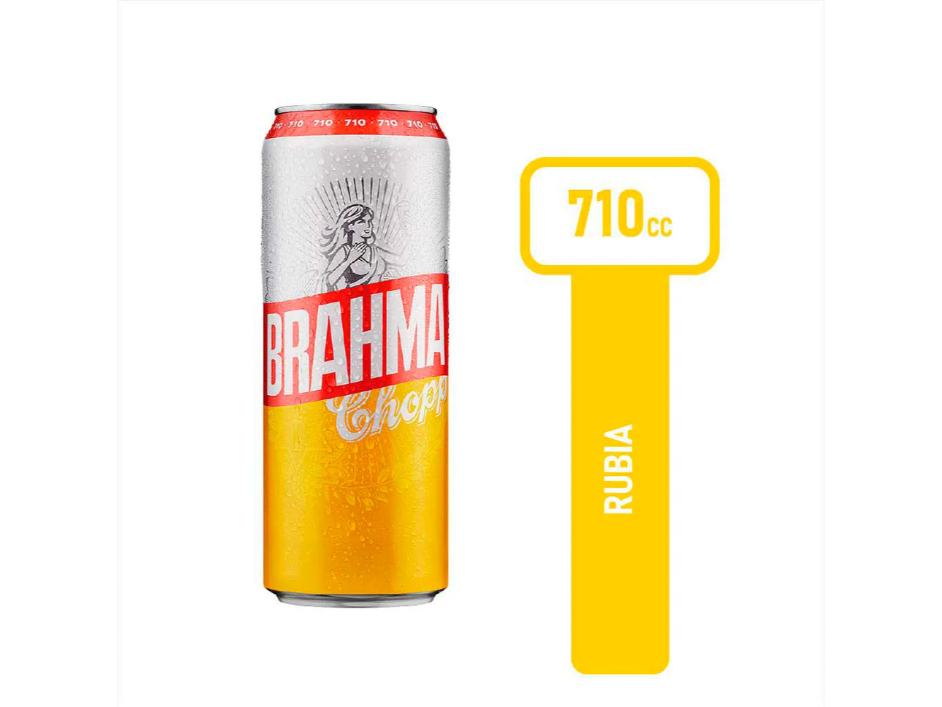 Cerveza Rubia Brahma 710 Ml