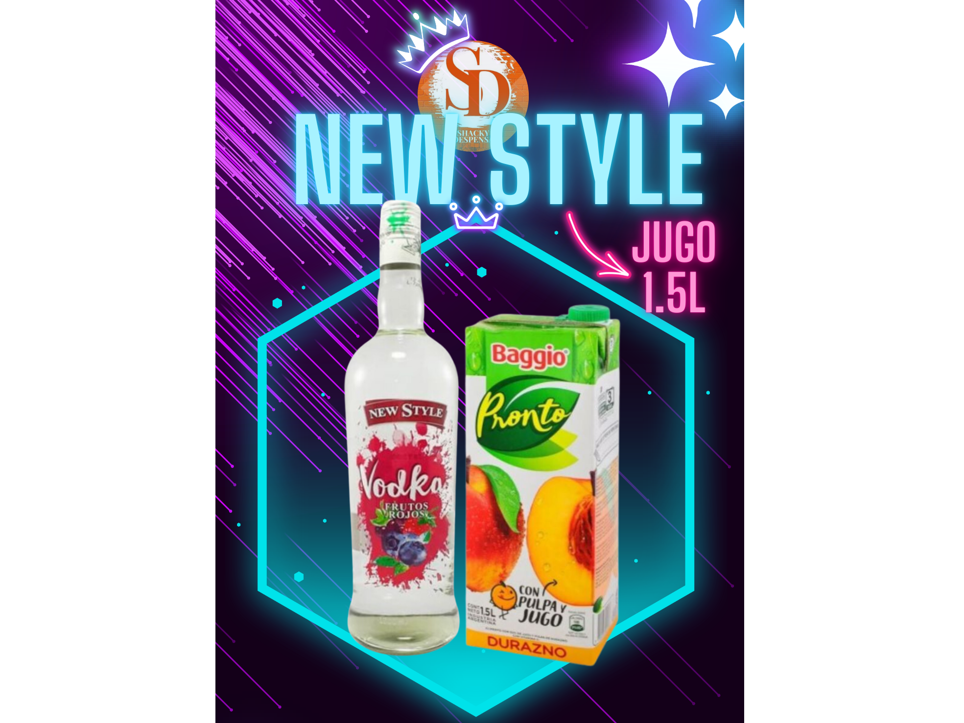 Promo new style con jugo
