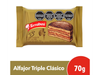 Alfajor terrabusi dulce de leche triple