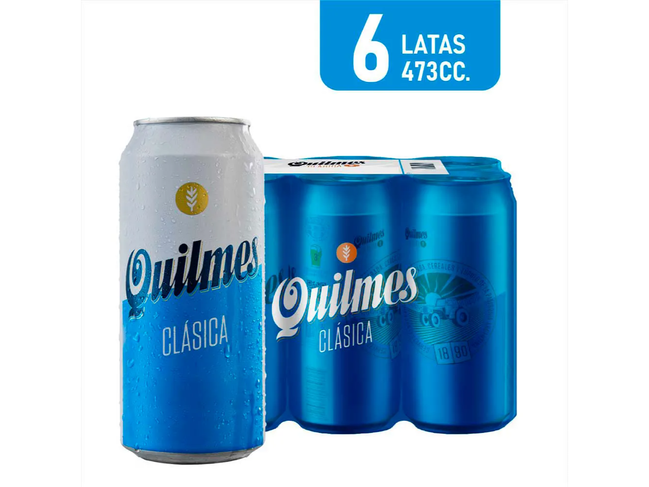 Cerveza Clásica Quilmes 473 Ml 6u