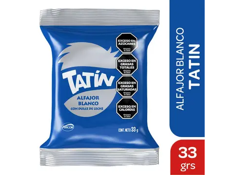 Alfajor tatin blanco 33g