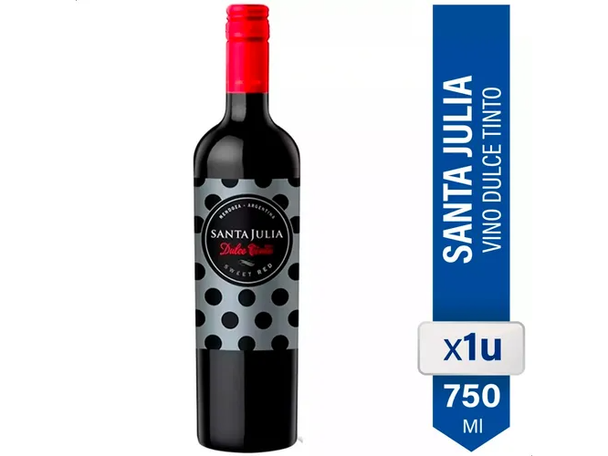 Vino Santa Julia Dulce Tinto Natural 750ml