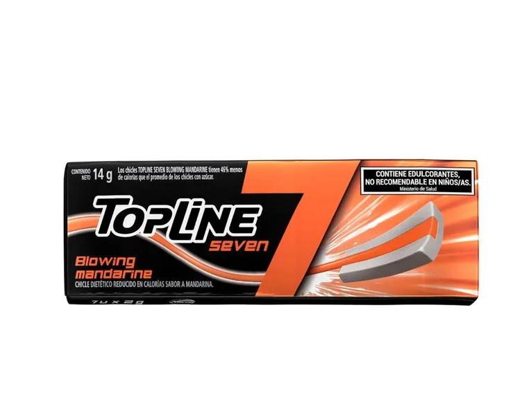 Chicles Topline Mandarina 14gr