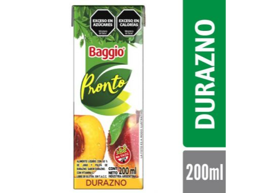 BAGGIO PRONTO Durazno 200ml