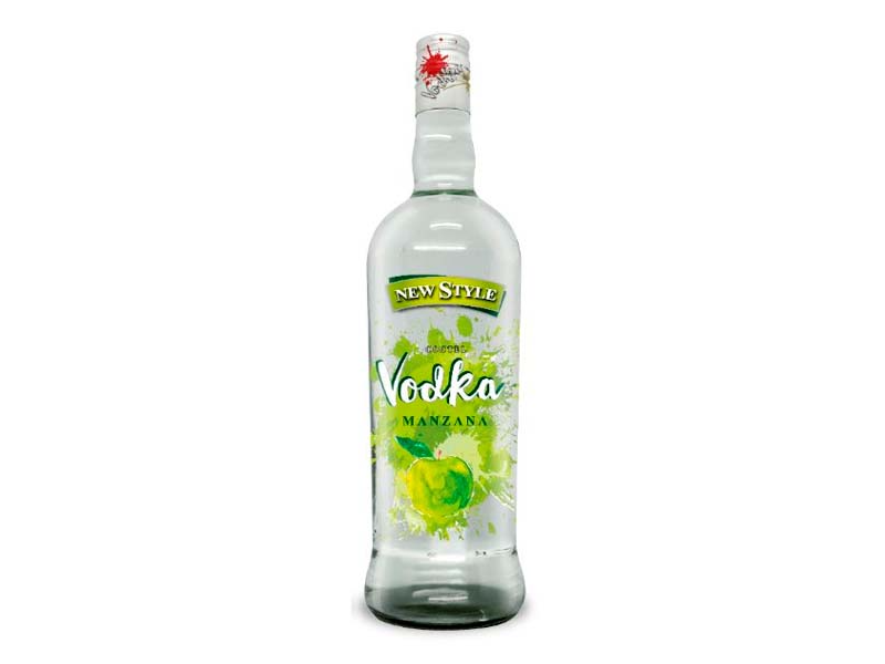 NEW STYLE VODKA MANZANA VERDE 1Lt