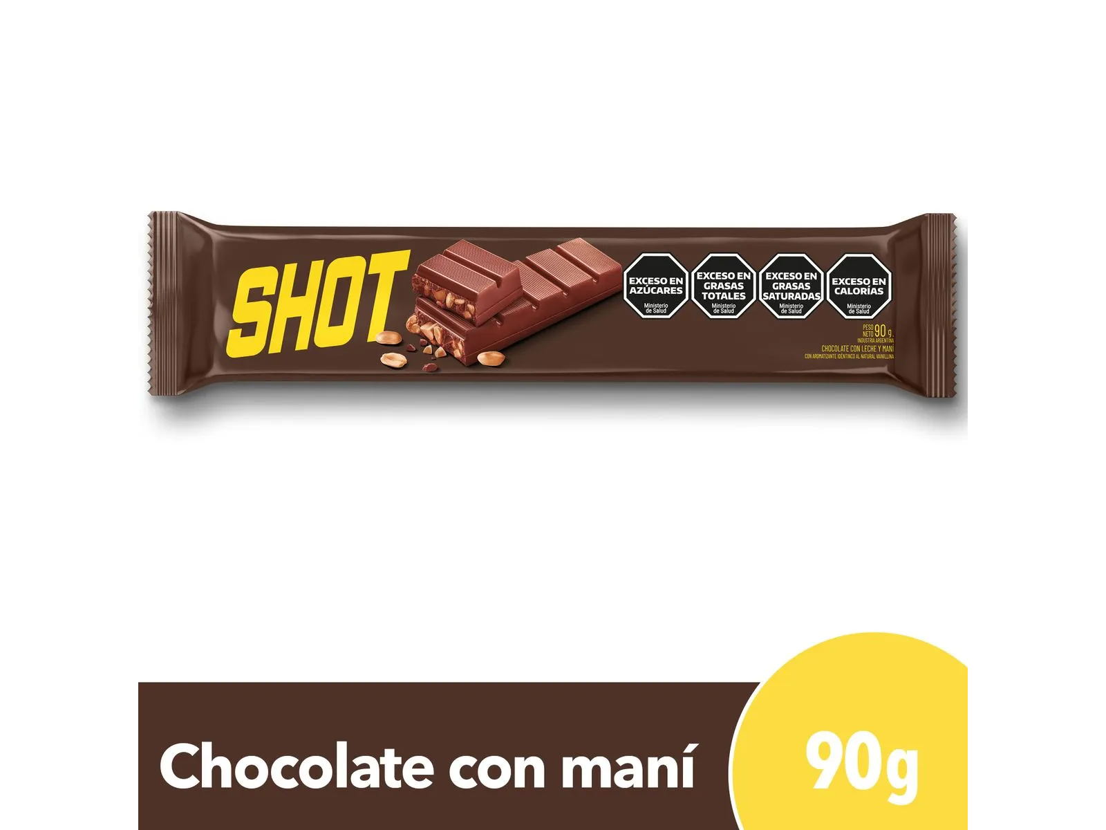 Chocolate con maní Shot 90g