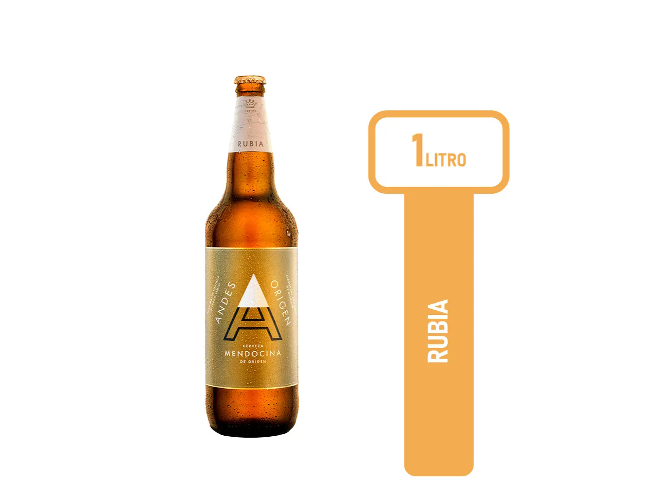 Cerveza Rubia Andes Retornable 1 L