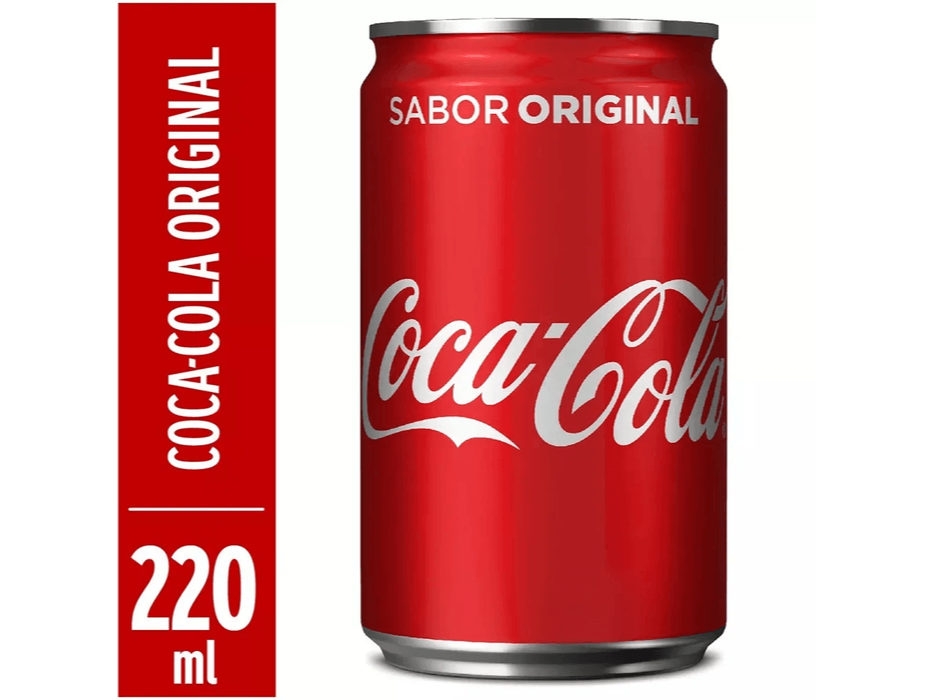 Gaseosa Coca Cola regular lata - 220 ml