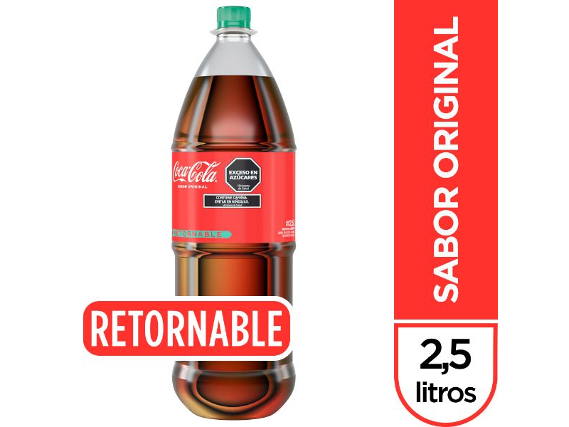 GASEOSA COCA COLA RETORNABLE X 2,5 LT