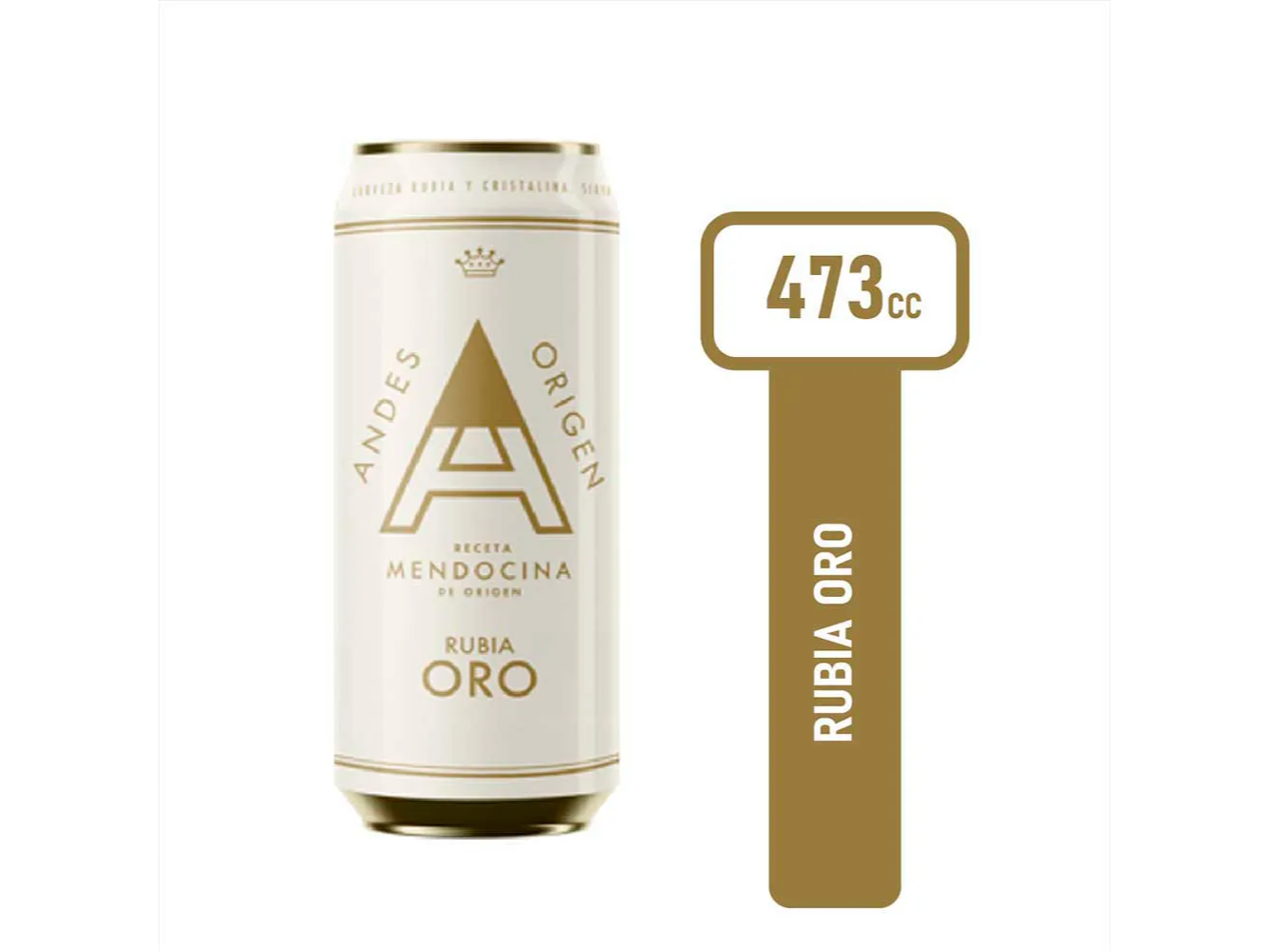 Cerveza Rubia Andes Origen Oro 473 Ml