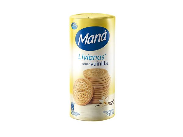 Galleta Maná Livianas sabor Vainilla ARCOR 145 gr