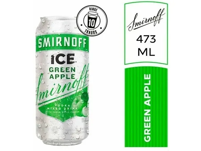 Vodka Smirnoff Ice Green Apple Lata 473cc