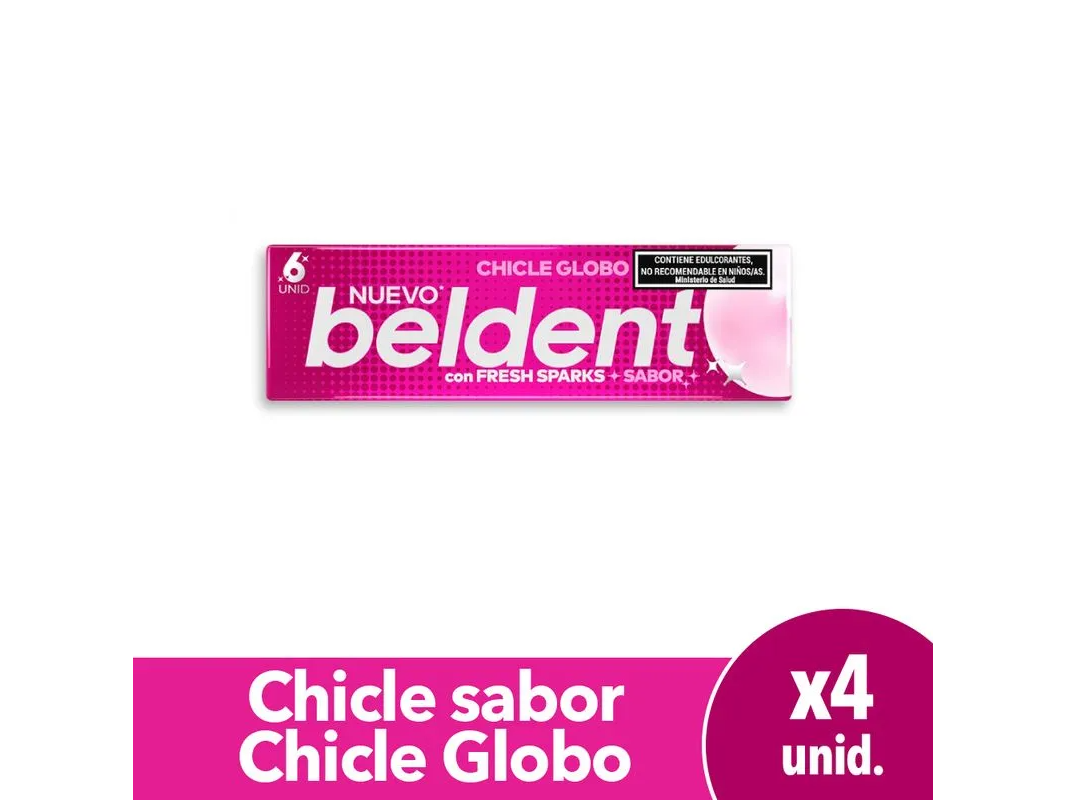 BELDENT CHICLE TUTTI FRUTTI