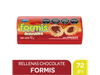 Galletitas Formis vainilla rellenas chocolate 72 g.