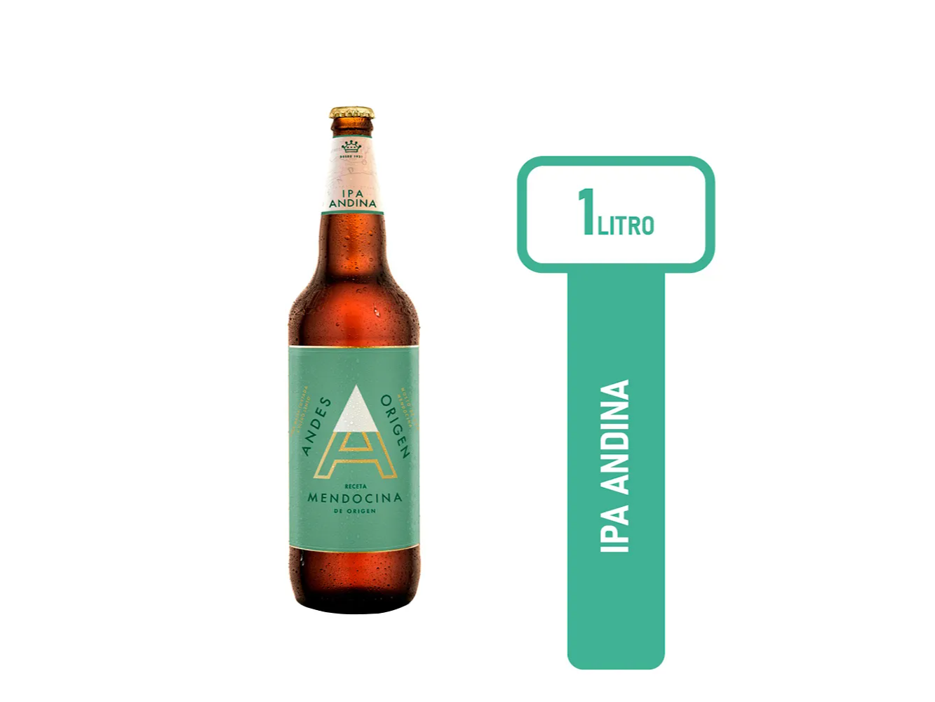 Cerveza Rubia Andes Origen Ipa Retornable 1 L
