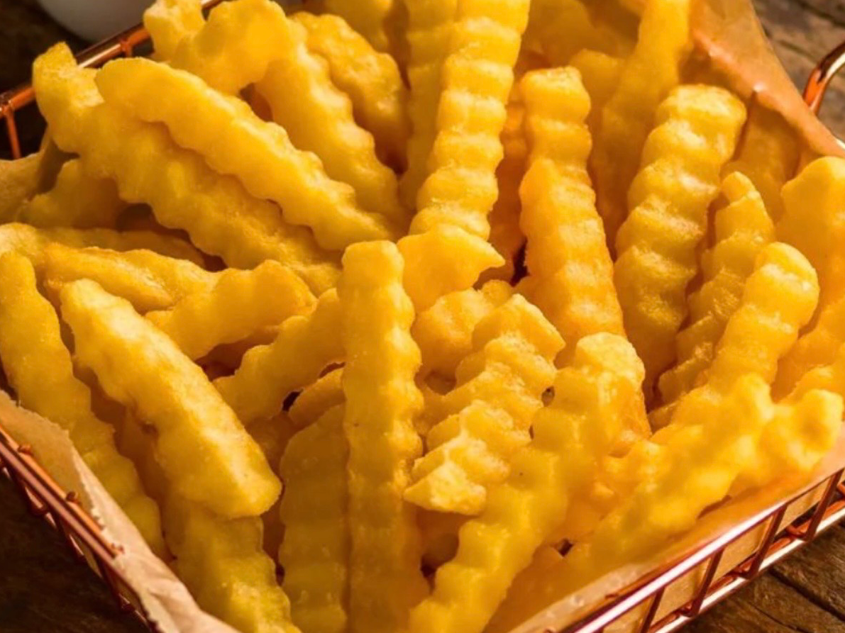 Papas crinkle chicas