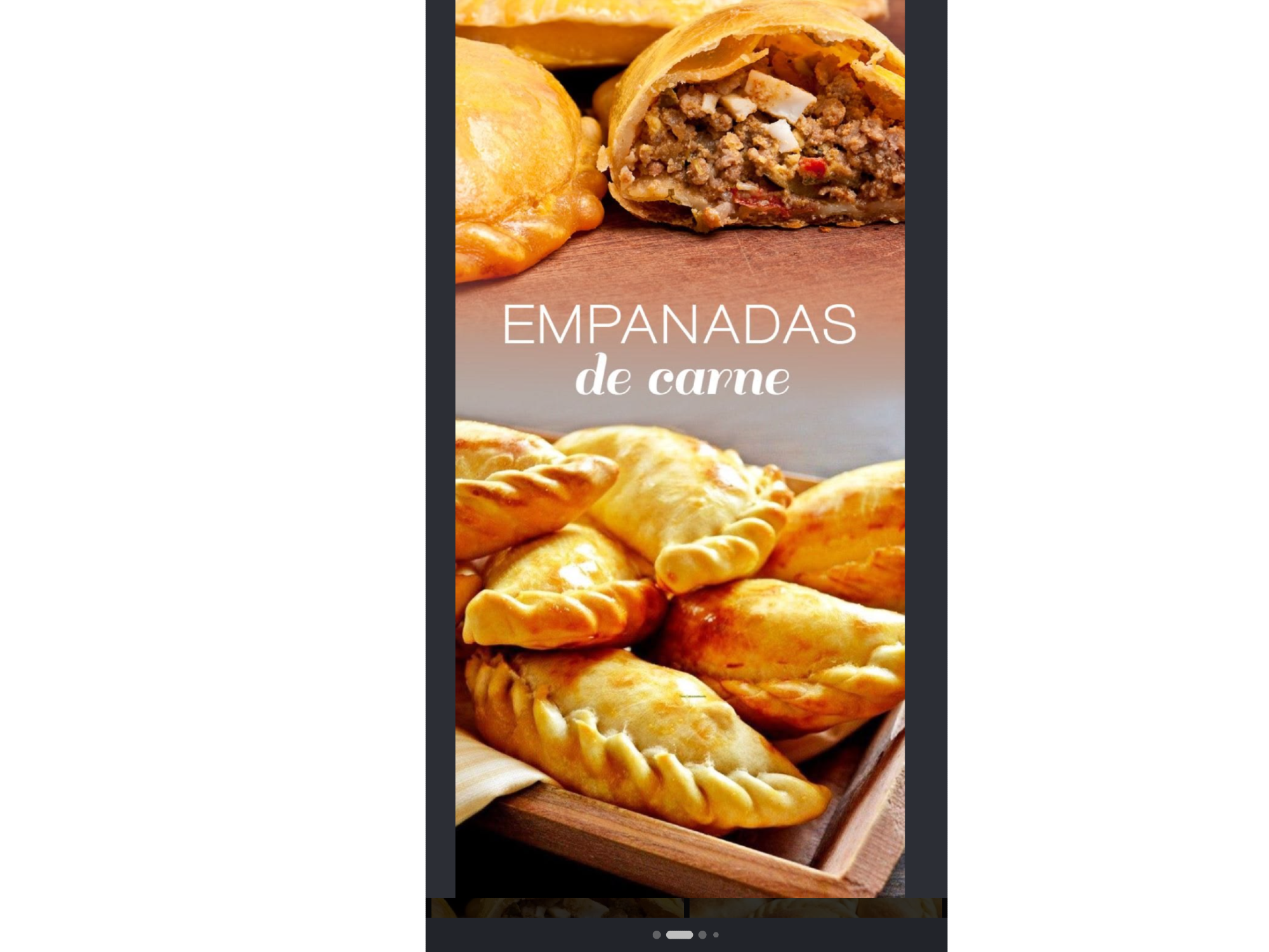Empanada de carne dulce
